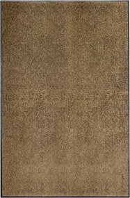 vidaXL Covoraș de ușă lavabil, maro, 120 x 180 cm