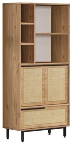 Dulap bucătărie Otto 9 B (nuc + stejar + negru). 1106583