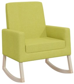 345232 vidaXL Scaun balansoar, verde deschis, material textil