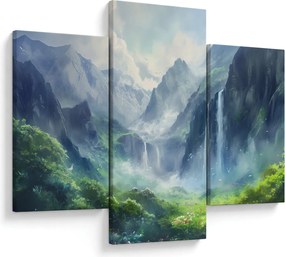 Tablou - Valea cascadelor (90x60 cm)
