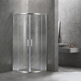 Cabină de duș Spirit Matrix curbată de calitate 90x90x180 cm