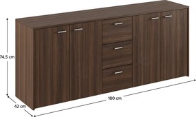 Dulap HUGOS 180, nuc tabacco