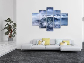 Tablou pădurii în ceață (150x105 cm)