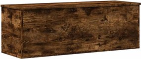vidaXL Cutie de depozitare, stejar fumuriu, 102x35x35cm lemn prelucrat