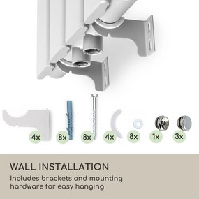 Blumfeldt Ontario, radiator, 120 x 30, montare pe perete, 380 W