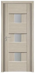 Usa Interior din MDF Novo Doors ND06 LUX PREMIUM, Cadru din Lemn Masiv, KIT COMPLET, Toc Reglabil de 10 CM INCLUS, Plinta pe Ambele Parti (Culoare: