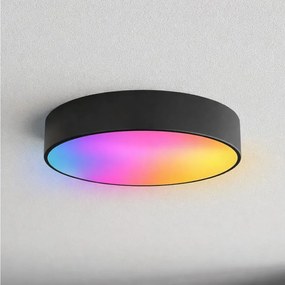 Brilagi - Plafonieră LED RGBW CLARE, dimabilă, pentru baie, 3x E27/9W/230V, IP54, Wi-Fi, neagră