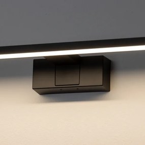 Aigostar - Aplica LED pentru oglindă de baie, 12W, 230V, 4000K, 60 cm, IP44, negru