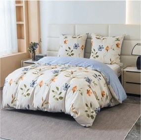 Lenjerie de pat din microfibra GENTLE LEAVES crem Dimensiune lenjerie de pat: 2 buc 70 x 90 cm | 200 x 220 cm