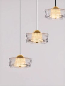 Lustra cu 3 pendule LED design modern KEROS