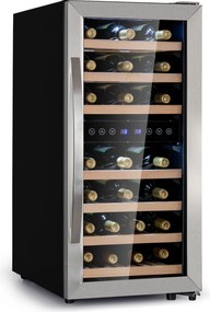 Klarstein Vinamour 33 Duo frigider de vin 2 zone 89 L / 33 sticle 5-18°C Touch