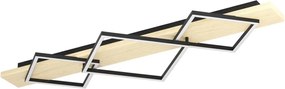 Eglo 901931 - Plafonieră LED BOYA 2xLED/13W/230V + LED/16W negru/bej