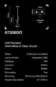 Lustra/Pendul LED design modern Belle