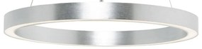 Lustra LED design modern circular CARLO argintiu, diametru 60cm