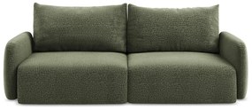 Canapea verde extensibilă/cu spațiu de depozitare 238 cm Kalena – Makamii