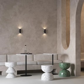 Aplica de perete cu lumina ambientala design tehnic Focus S negru