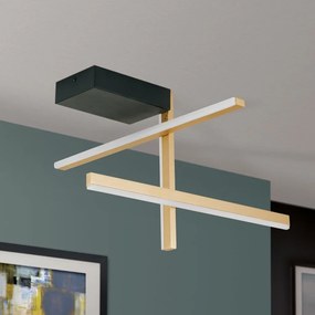 Plafoniera LED moderna stil minimalist STARGATE 27W negru/auriu