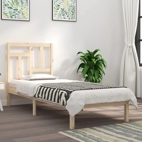 3104533 vidaXL Cadru de pat, 100x200 cm, lemn masiv de pin