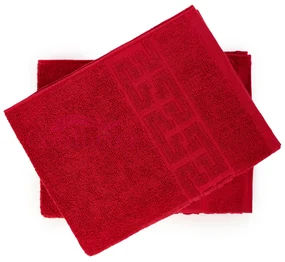 Set 2 Prosoape Bumbac 500 grame 2PRG512 Red 70x130 cm