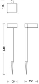 Philips VYNCE LED lampă solară 1,5W 3,7V 1500mAh IP44