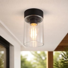 Plafoniera moderna neagra 22.6 cm IP44 - Jarra