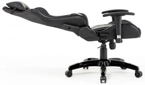 RESIGILAT- Scaun gaming, funcție recliner, design racing, Negru, Sig 063