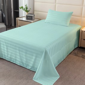 Cearsaf de hotel din microfibra 140x240 cm si husa pentru perna 50x70 cm JASMINE, mentol Inchidere: Tip hotel
