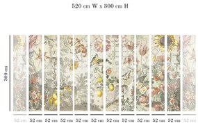 Tapet VLAdiLA Ceramic Flowers (Cream) 520 x 300 cm