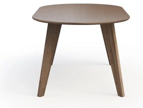 Masă de dining cu blat cu aspect de lemn de nuc 100x180 cm Lago – TemaHome