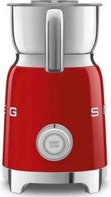 Aparat pentru spumarea laptelui Smeg MFF11RDEU, 500 W, 600 ml, 8 programe, Cana detasabila, Oprire automata, Rosu