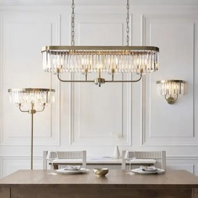 Lampadar Endon 110644 CHESTERFIELD 3xE14/6W/230V alamă