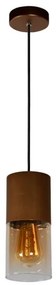 Lustră pe cablu ZINO 1xE27/60W/230V maro Lucide 74410/01/62