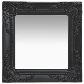 Oglinda de perete in stil baroc, negru, 40 x 40 cm 1, Negru, 40 x 40 cm