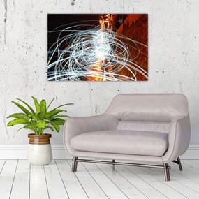 Tablou cu valuri de lumini (90x60 cm)