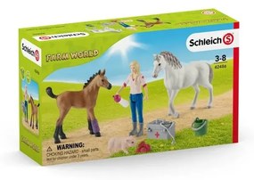 Vizita medicului veterinar la iapă și mânz Schleich 42486