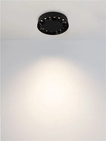 Plafoniera LED exterior moderna IP65 CONVEX negru D-17,6cm