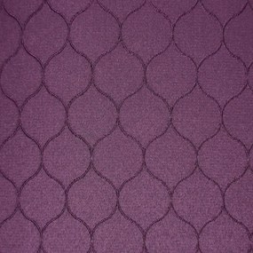 Draperie lungă mov cu ornament 135 x 250 cm