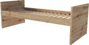 Pat modular VERSO BAZA 90x200 cm stejar artizanal