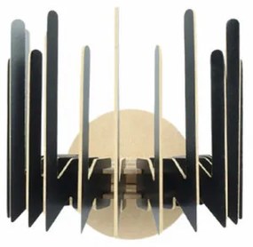 Aplica de Perete 207-ZS2, Soclu E27, Max 45 - 60W, Culoare Negru