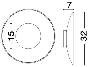 Aplica de perete LED design ambiental Esti fumuriu