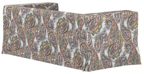 Husă canapea Klippan cu 2 locuri, lungă, cu pliuri contrastante