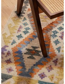 Covor tip traversă reversibil, țesut manual din lână 60x190 cm Kamal Oasis – Nouristan