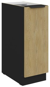 Dulap inferior de bucătărie Carminia 30 D CARGO BB (stejar cremona + negru). 1127988