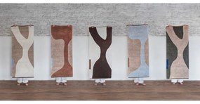 Covor tip traversă albastru deschis/bej lavabil din bumbac 70x150 cm Figura – Mette Ditmer Denmark