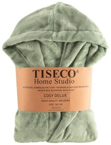 Halat pentru copii verde 134-140 din micropluș/cocolino Delux – Tiseco Home Studio