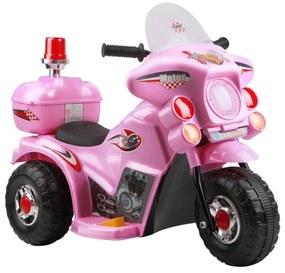 Motocicleta Electrica cu Acumulator Pentru Copii NOVOKIDS™ Motor Sport, Cu Melodii si Lumini, Trotineta Electrica, 3 Roti, MERS CU SPATELE, Roz