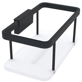 Raft de perete de duș NIMCO Ki-14015-B-90 KIBO negru mat/alb