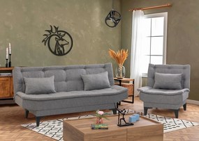 Set canapea fotoliu Syrma S (gri). 1087977