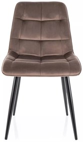 Scaun Chic velvet cappuccino Blu38