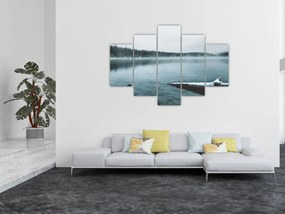 Tablou - lacul nordic înghețat (150x105 cm)